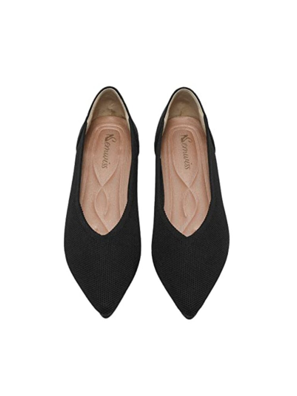 Women's Pointed Toe Ballet Flats Memory Foam Work Dressy Comfortable Slip On